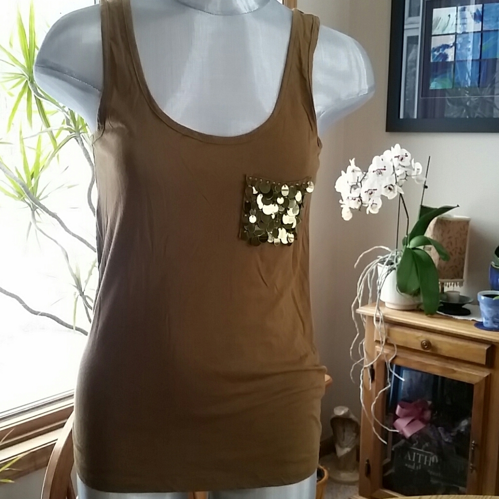 J Crew sequin tank top